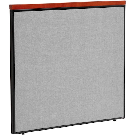 Interion By Global Industrial Interion Deluxe Office Partition Panel, 48-1/4inW x 43-1/2inH, Gray 277528GY